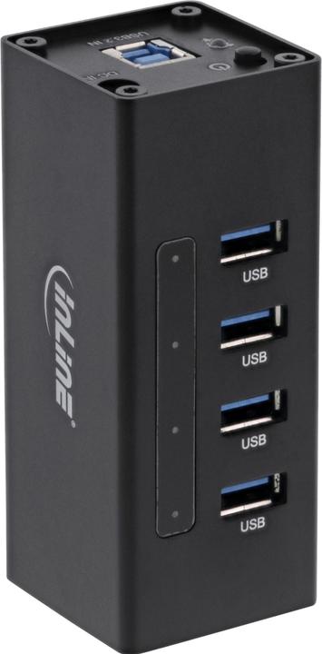 Produktbild InLine USB 3.0 Aluminium Hub (USB-B, 4 Ports)