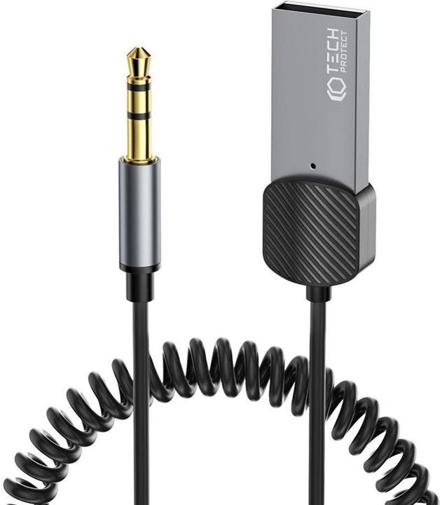 Actual product image Tech-Protect Protect Bluetooth adapter UltraBoost AUX Audio, grey