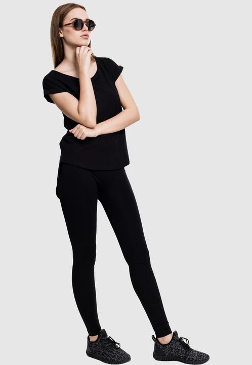 Actual product image Urban Classics Ladies Long Back Shaped Slub Tee (XS)