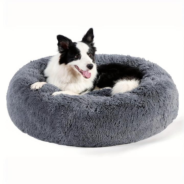 Produktbild Alopini Beruhigendes Hunde- & Katzenbett, Donut Cuddler Wärmendes Kuscheliges Weiches Rundes Bett (Hund, Katze)