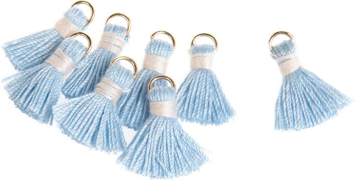 Actual product image Pracht Tassel with eyelet, 8 pieces, 15 mm (Polyester (PES))