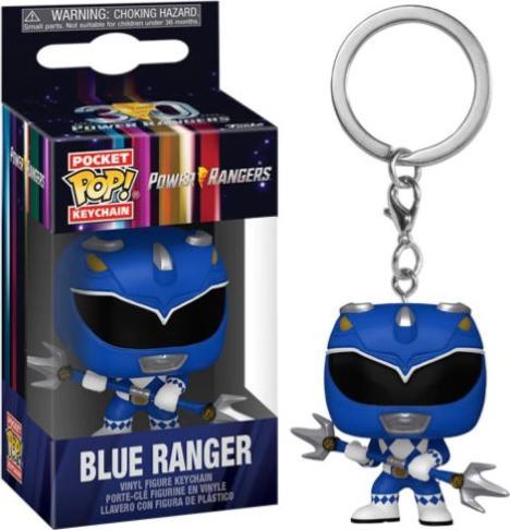 Produktbild Funko Power Rangers 30th présentoir porte-clés Pocket POP! Vinyl Blue Ranger 4 cm (1)