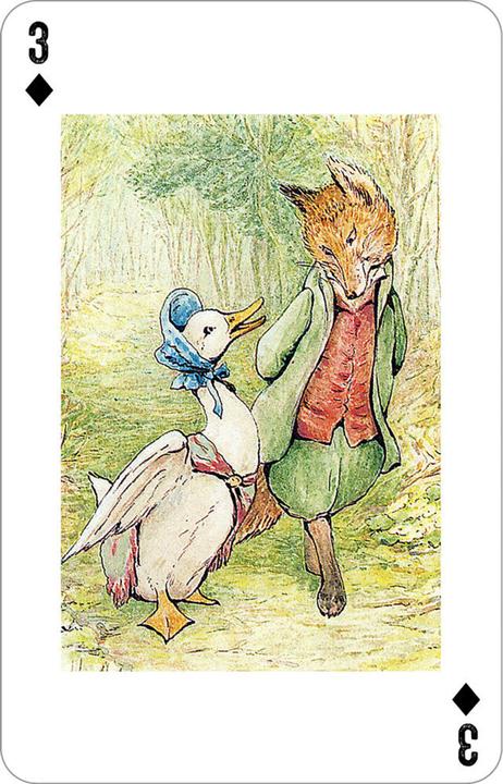 Image du produit Jeu de cartes Beatrix Potter. 54 cartes à jouer avec 30 motifs de Pierre Lapin et ses amis (Allemand)