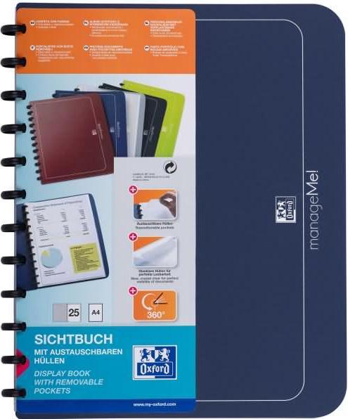 Produktbild Elba vario-zipp Ringmappe manageMe!, DIN A4, dunkelblau Ringdurchmesser: 21 mm, Ringfarbe: silber-metalli (A4, 1 x)