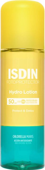 Actual product image Isdin FOTOPROTECTOR hydro lotion bifásico SPF50+ 200 ml (Sun cream face, SPF 50, 200 ml)