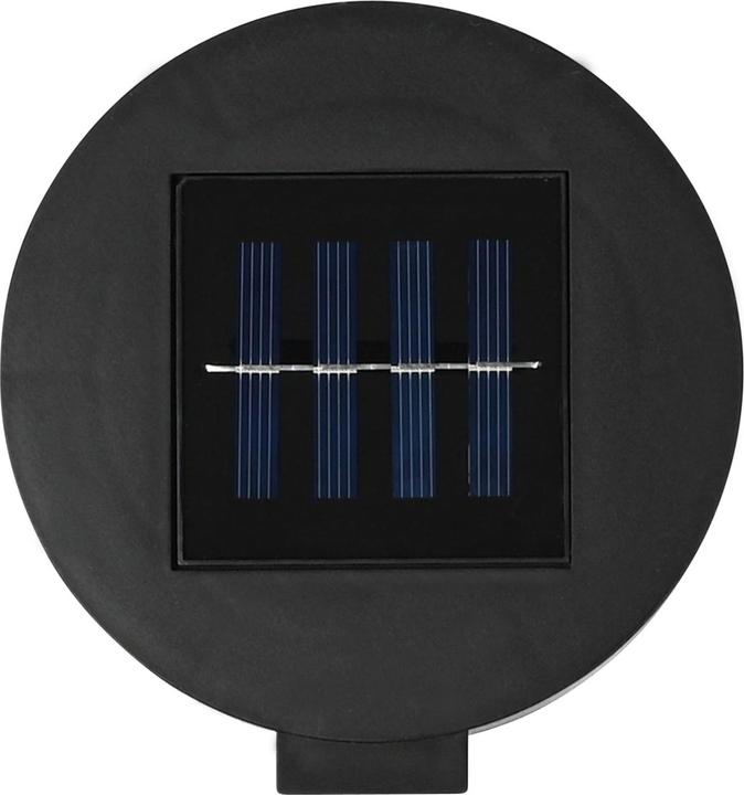 Produktbild ProPlus 4er-Set Solar-Wandleuchte, rund, schwarz (IP44)