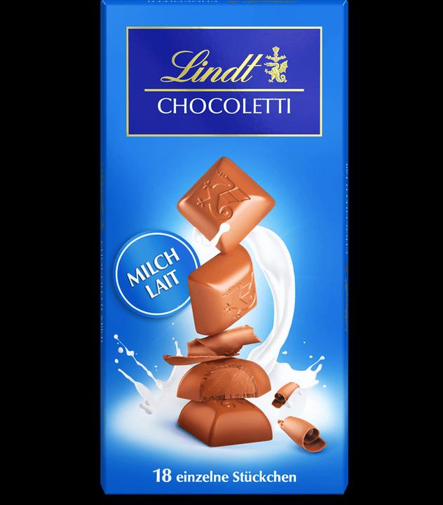 Actual product image Lindt Chocoletti milk chocolate bar (100 g)