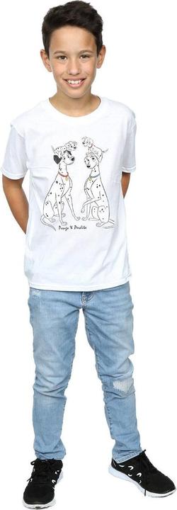 Actual product image Disney Boys 101 Dalmatians Classic Pongo And Perdita T-Shirt (128)