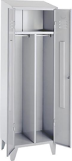 Actual product image Wolf Steel locker with cleated feet, compartments cabinet height (80 cm, 185 cm)