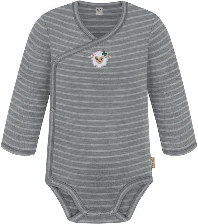 Normani 3er Pack Baby Merino Langarm Wickelbody für Junge und Mädchen - 9355