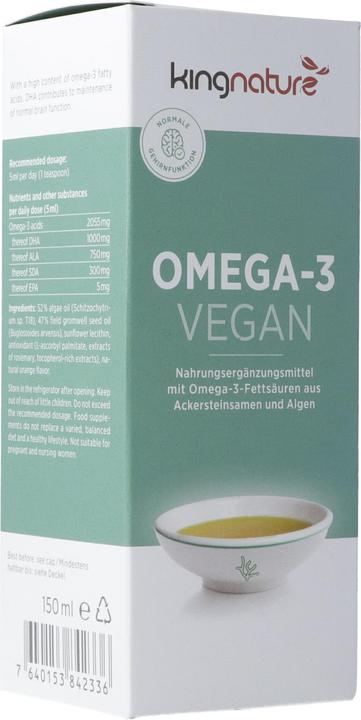 Produktbild Kingnature Omega-3 vegan liq (1 Stück, Flüssigkeit, 180 g)