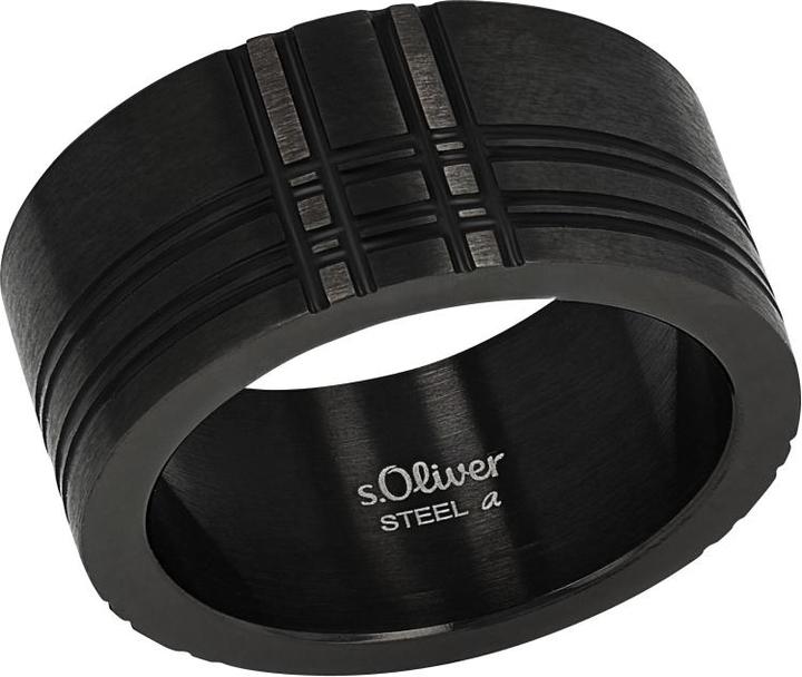 S.Oliver Ringe für Herren, Edelstahl (60, 925 Silber)
