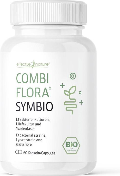 Valeurs nutritives et ingrédients Effective Nature Combi Flora Symbio (60 pièce(s), Capsules, 60 g)