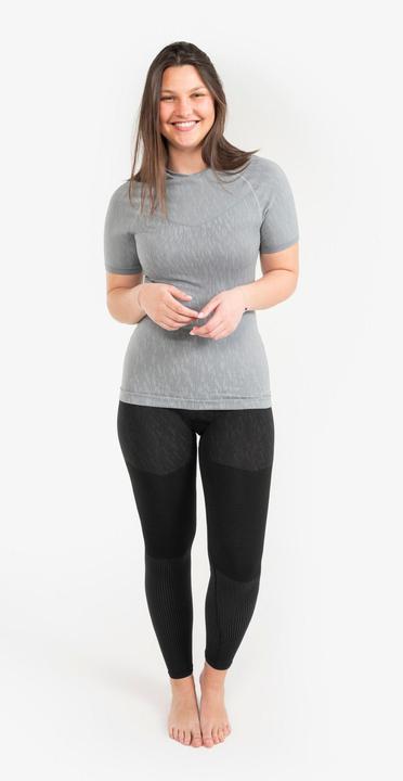 Actual product image Kipsta Funktionsshirt Fussball kurzarm Keepdry 500 Wärmekomfort Damen/Herren grau (L)