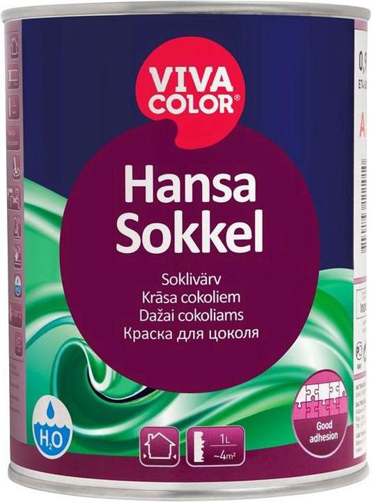 Produktbild Viva Color Fasade Paint Hansa Sokkel 0,9l A-Alus