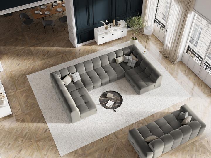 Image du produit Micadoni Canapé Velours, "Kendal", 3 Places, 222x103x79Fabriqué en Europe (2 places, 3 places, 4 places)