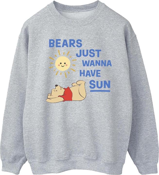 Actual product image Disney Mens Winnie The Pooh Bears Just Wanna Have Sun Sweatshirt (XL)
