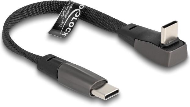 Image du produit Delock Câble plat USB 2.0 USB Type-C mâle vers USB Type (0.14 m, USB 2.0)