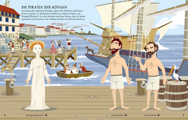 Image du produit Mein Anzieh-Stickerbuch: Piraten (Allemand, Kate/Stowell, Louie, Davies, 2024)