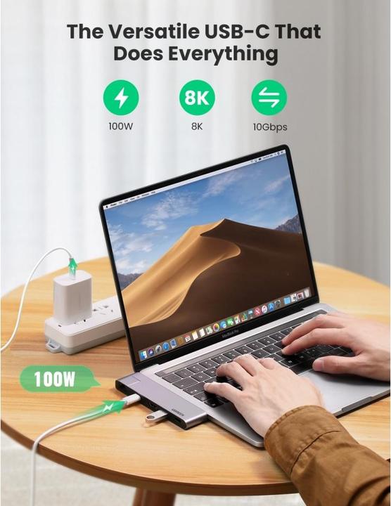 Produktbild Ugreen Dual USB-C Hub (USB-C, 5 Ports)