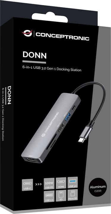 Produktbild Conceptronic USB C zu (USB-C, 6 Ports)