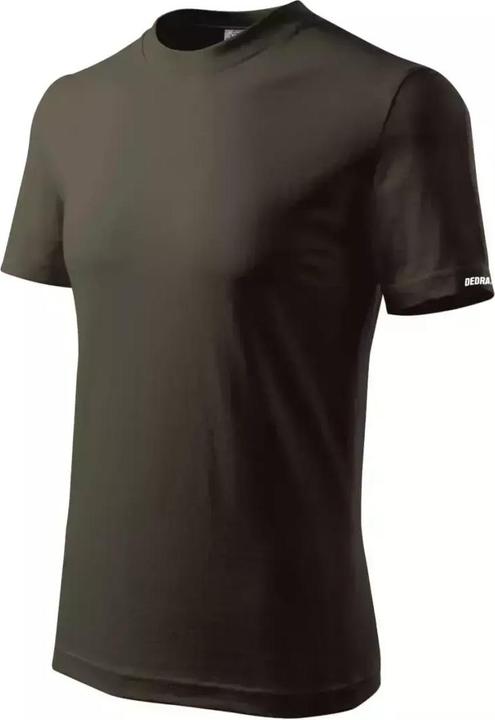 Produktbild Dedra Herren-T-Shirt L, Armeefarbe, 100 % Baumwolle (L)