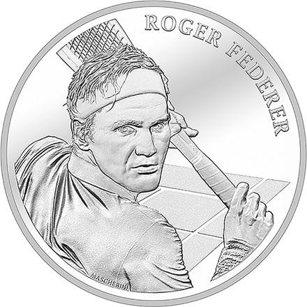Actual product image Swissmint Silver Roger Federer - 20 g (835, 2021)