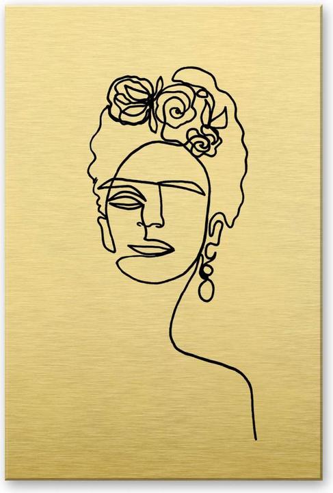 Immagine prodotto Trenddeko Effetto oro - Frida Kahlo (40 x 60 cm)