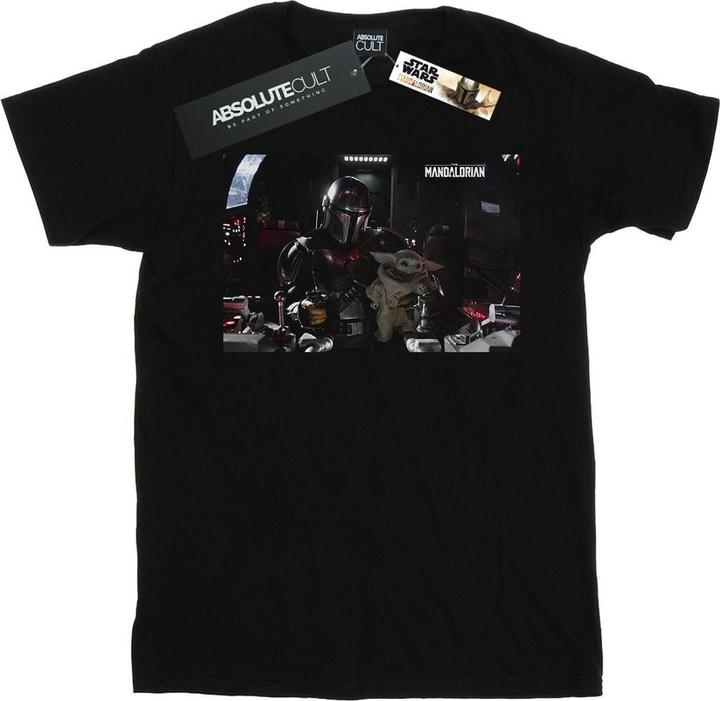 Immagine prodotto Star Wars The Mandalorian Mando And Co-Pilot Maglietta Uomo (4XL)