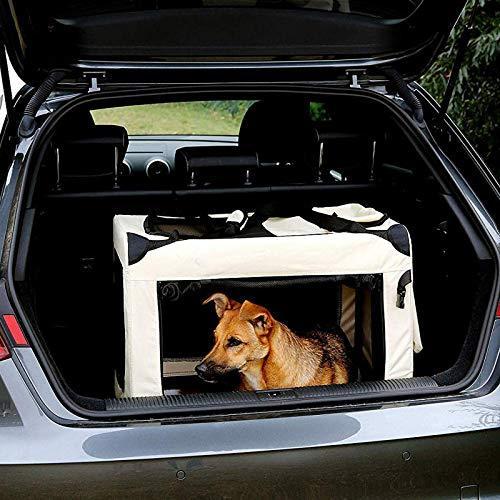 Immagine prodotto Dibea Gabbia doppia per il trasporto dei cani (Cane, Lavabile, Traspirante, Chiudibile a chiave, Pieghevole)