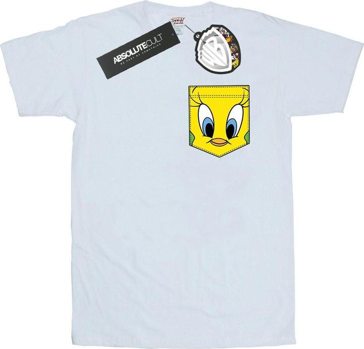 Produktbild Looney Tunes Tweety Pie Face Faux Pocket TShirt (XL)