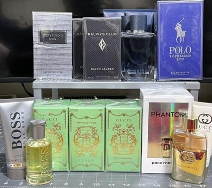 Actual product image Gucci Lot of 16 Exclusive Perfume, Cologne, Lotions, and Shower Gel