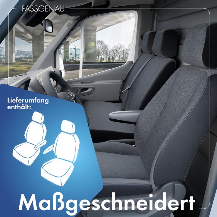 Image du produit Walser Housses de siège pour Mercedes Viano et Vito W638 & W639 pour 2 ES pour accoudoir intérieur BJ