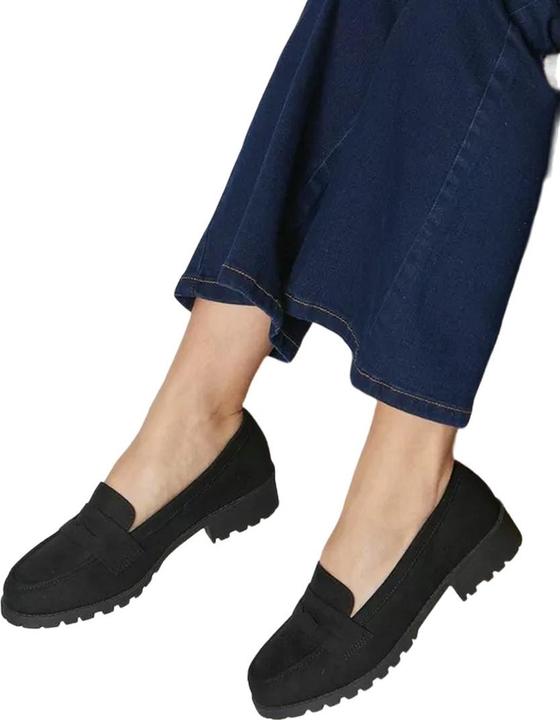 Actual product image Dorothy Perkins Womens/Ladies Leoni Wide Penny Loafers (38)