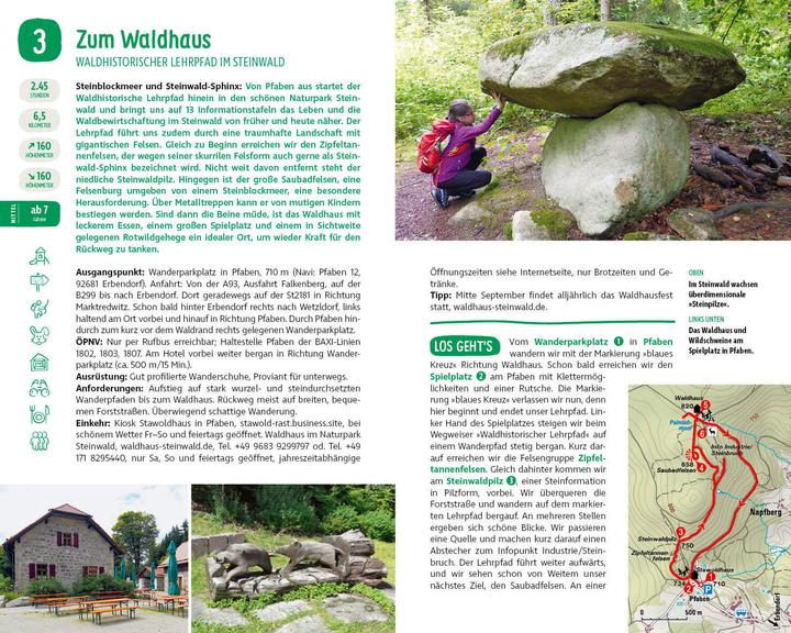 Produktbild ErlebnisWandern mit Kindern Oberpfalz (Deutsch, Roman Linhard, Renate Linhard, 2024)