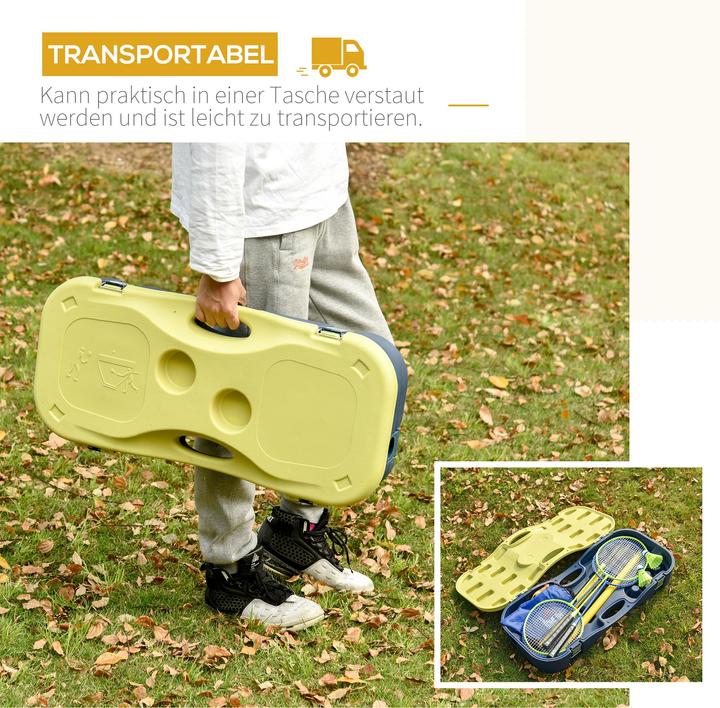 Image du produit Homcom Filet de badminton avec 4 raquettes