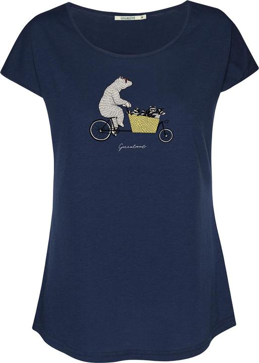 Produktbild Greenbomb Women's Bike Cargo Raccoon Cool T-Shirt (XS)