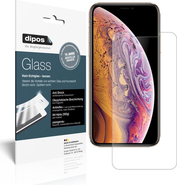 Immagine prodotto Dipos Pellicola Protettiva Anti-Shock (2 Pezzo/i, Apple iPhone XS)