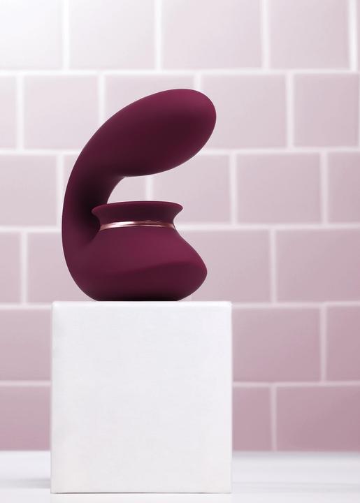 Produktbild Innovation Twitch 3 - Rechargeable Vibrator & Suction - Silicone - 10 Speed - Burgundy