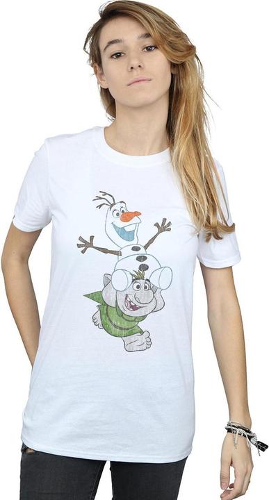 Image du produit Disney - T-shirt FROZEN OLAF AND TROLL - Femme (L)