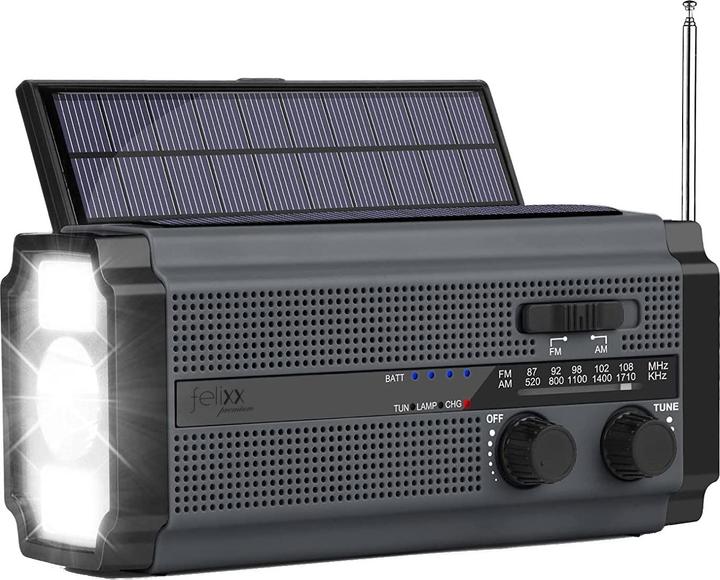 Actual product image Felixx Crank radio RDS320 lamp sw (4500 mAh, 1.50 W, 16.65 Wh)