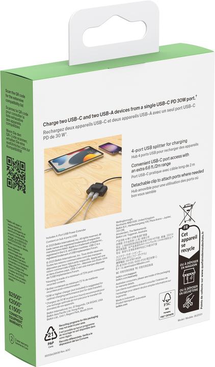 Immagine prodotto Belkin BoostCharge (USB-C, USB-A, 4 Porti)