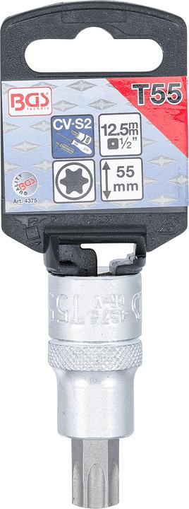 Immagine prodotto BGS Chiave a bussola 12,5 mm (1/2") profilo a T (per Torx) T55 (12,5 mm)