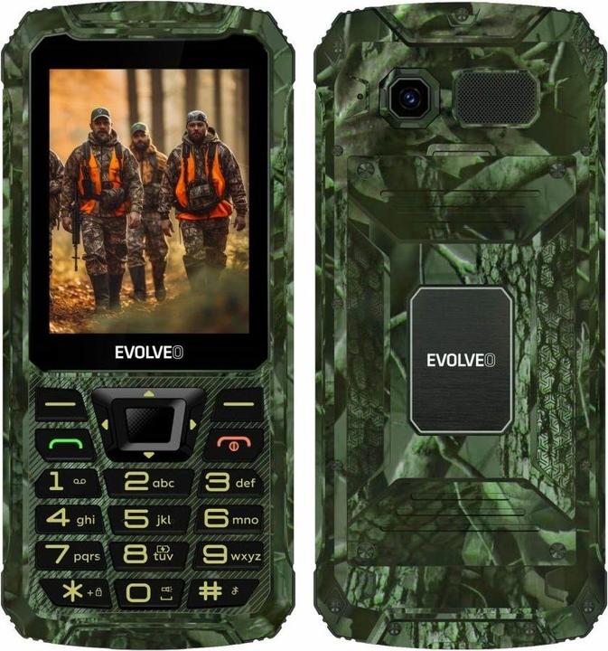 Evolveo StrongPhone Z6, 2,8" vodotěsný odolný/2xSIM/2px/micro SDHC/4000mAh/camo (2.80", 2G)