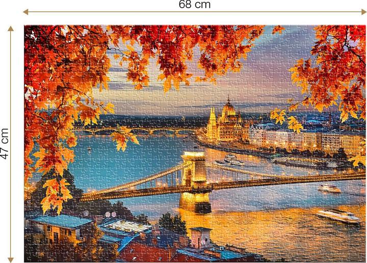 Actual product image D-Toys Puzzle 1000 pieces - Budapest, Hungary (1000 pieces)