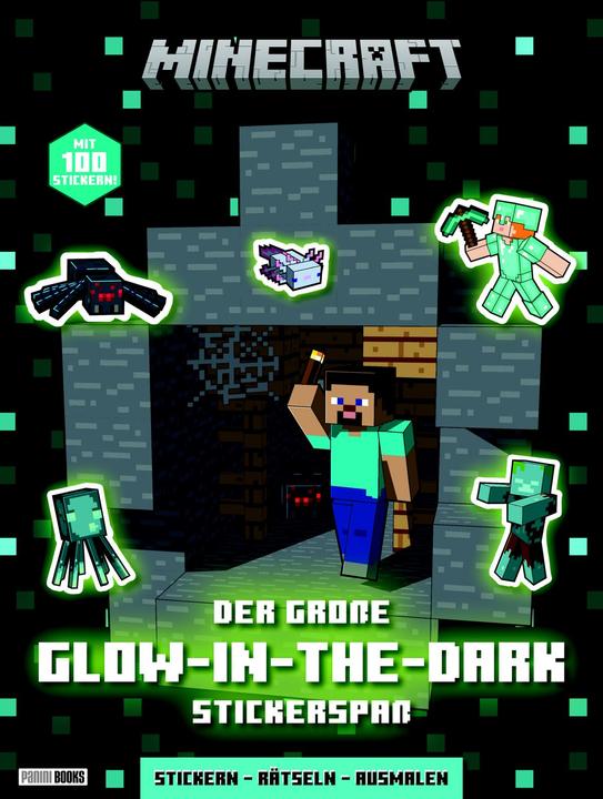 Image du produit Panini Minecraft: Der grosse Glow-in-the-Dark Stickerspass: Stickern - Rätseln - Ausmalen