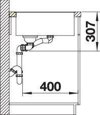 Actual product image Blanco Axia III 6 S-F (99 cm, 50 cm)