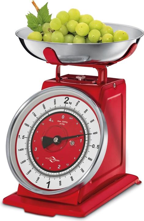 Küchenprofi Küchenwaage Nostalgie, rot