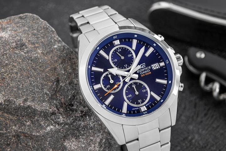Produktbild Casio Edifice EFV-560D-2AVUEF Horloge - Staal - Zilverkleurig - 42 mm (Chronograph, 44 mm)