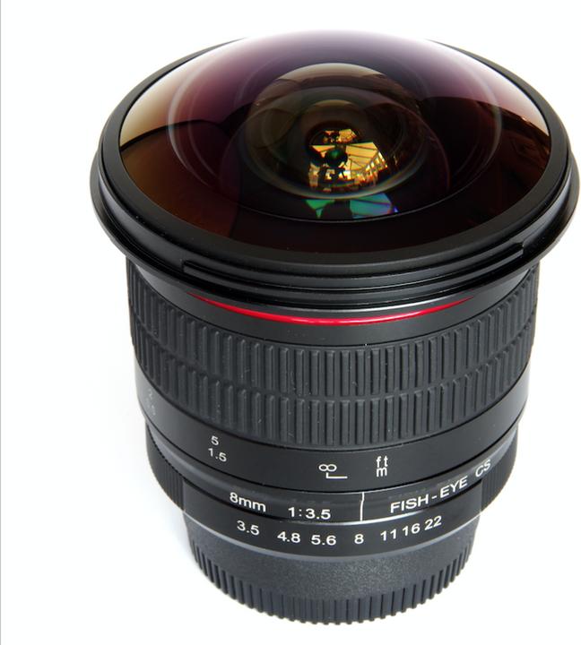 Produktbild Meike 8mm f/3.5-22 Canon EF Mount (Canon EF, APS-C / DX)